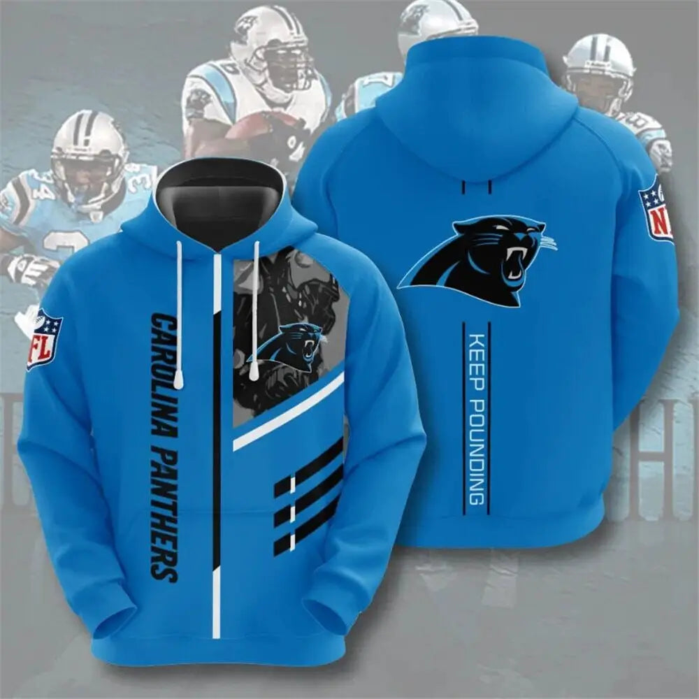 Men's NFL 3D Digital Print Hoodie - Loose Fit