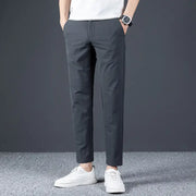 Men's Slim Fit Cropped Suit Pants