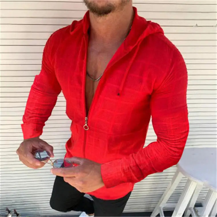 Men's Slim Fit Long Sleeve T-Shirt - Spring/Summer Collection