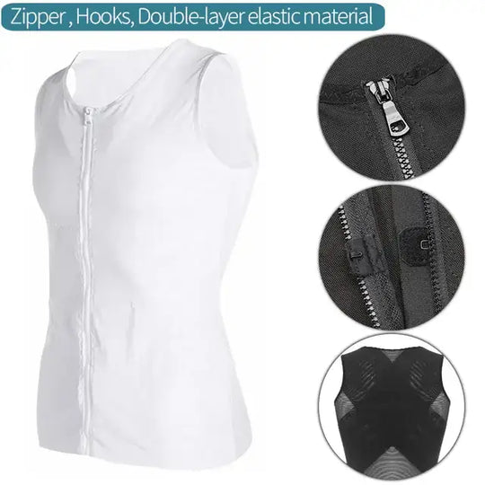Men's Slimming Body Shaper Waist Trainer and Vest