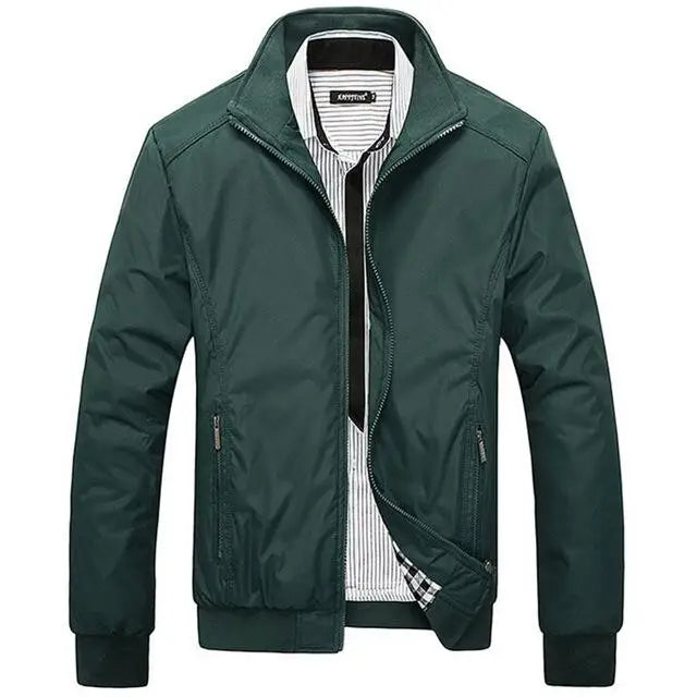 Men's Spring Autumn Stand Collar Jacket