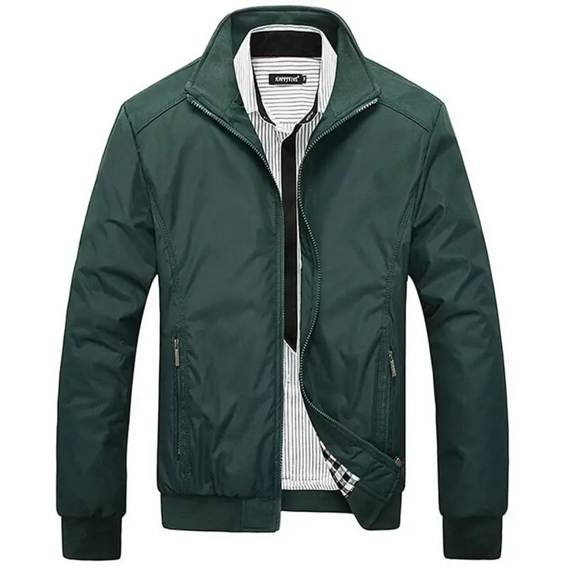 Men's Spring Autumn Stand Collar Jacket