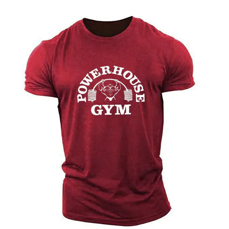 Men's Summer Loose Fit Round Neck T-Shirt with Logo