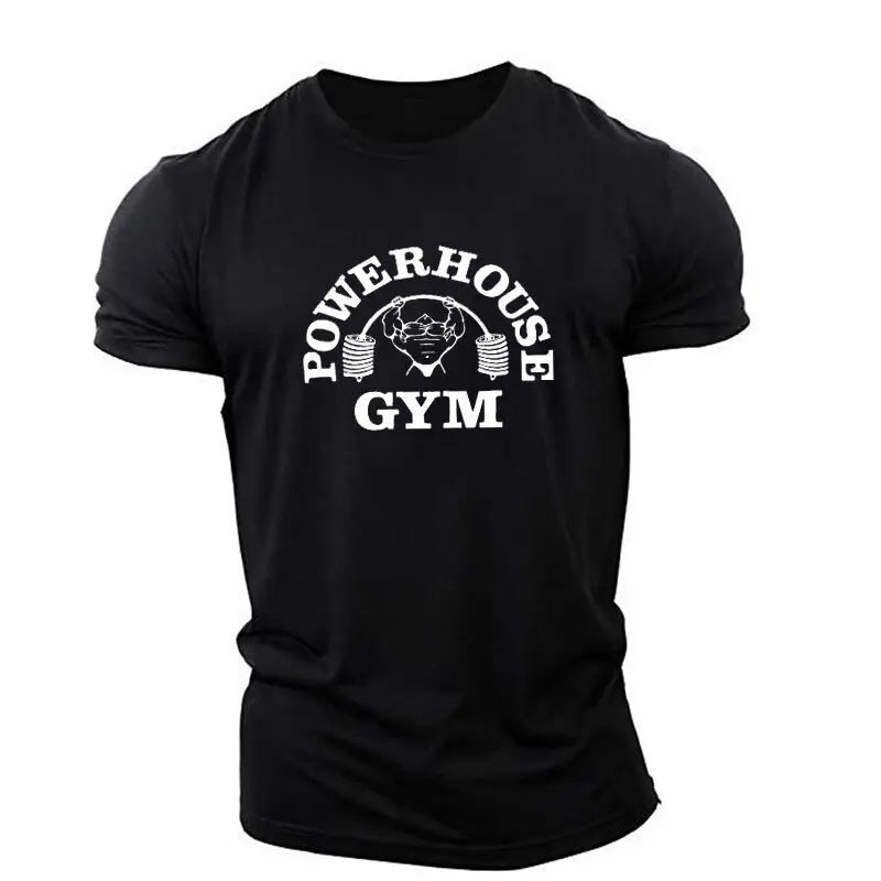 Men's Summer Loose Fit Round Neck T-Shirt with Logo