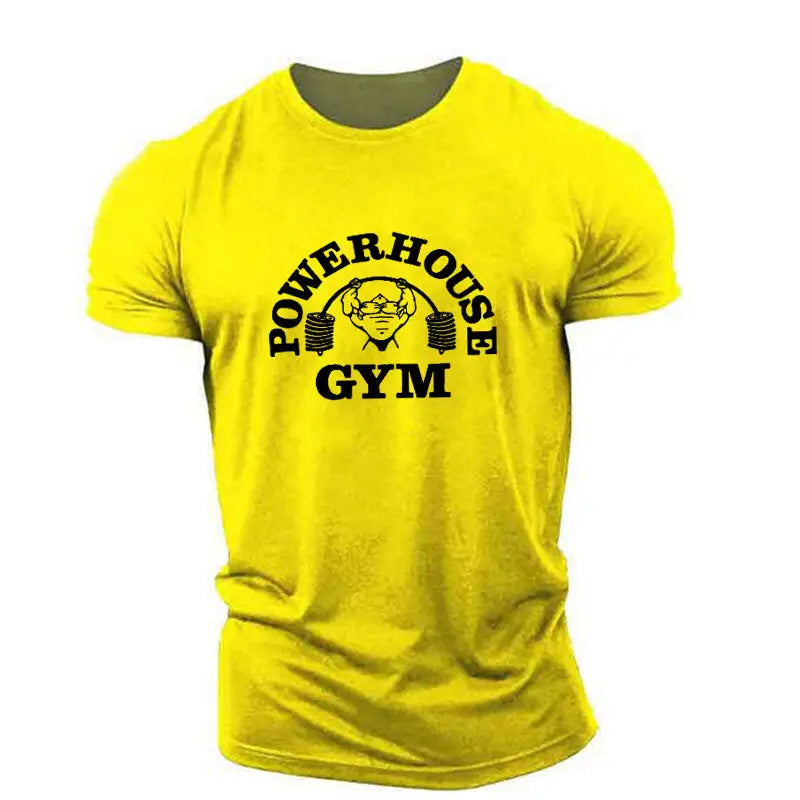 Men's Summer Loose Fit Round Neck T-Shirt with Logo