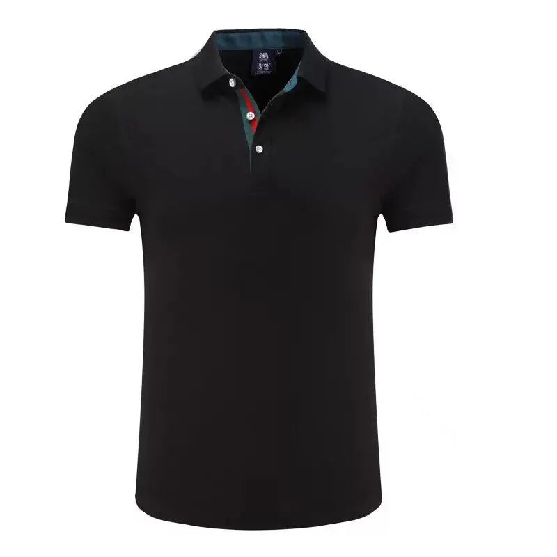 Men's Summer Polo Shirt - Slim Fit Solid Color T-Shirt