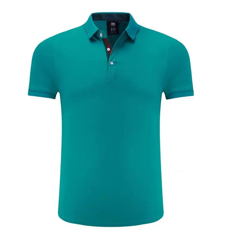 Men's Summer Polo Shirt - Slim Fit Solid Color T-Shirt