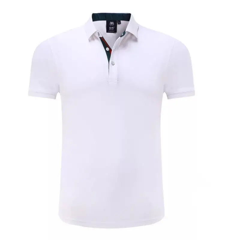 Men's Summer Polo Shirt - Slim Fit Solid Color T-Shirt