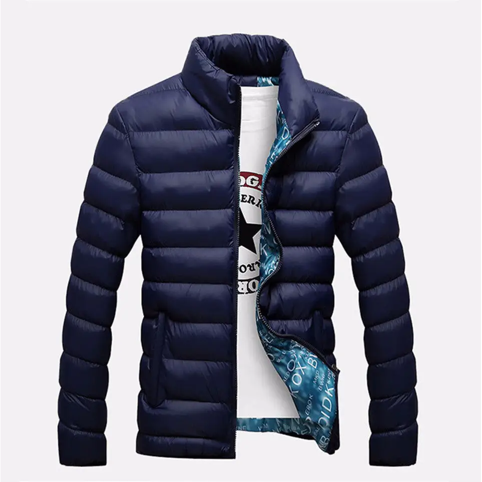 Men's Thick Cotton Jacket - Warm Winter Down Coat