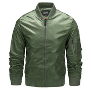 Men's Thin Stand Collar Flight Jacket for Spring & Autumn