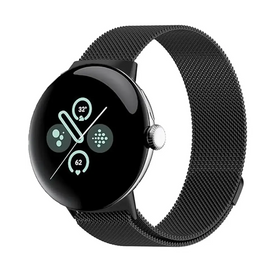 Metal Band Compatible with Google Pixel Watch 2 Band/Google Pixel Watch Bands for Women Men Stainless Steel Mesh Loop Adjustable Wristband Replacement Strap for Google Pixel 2 Watch/Pixel Watch