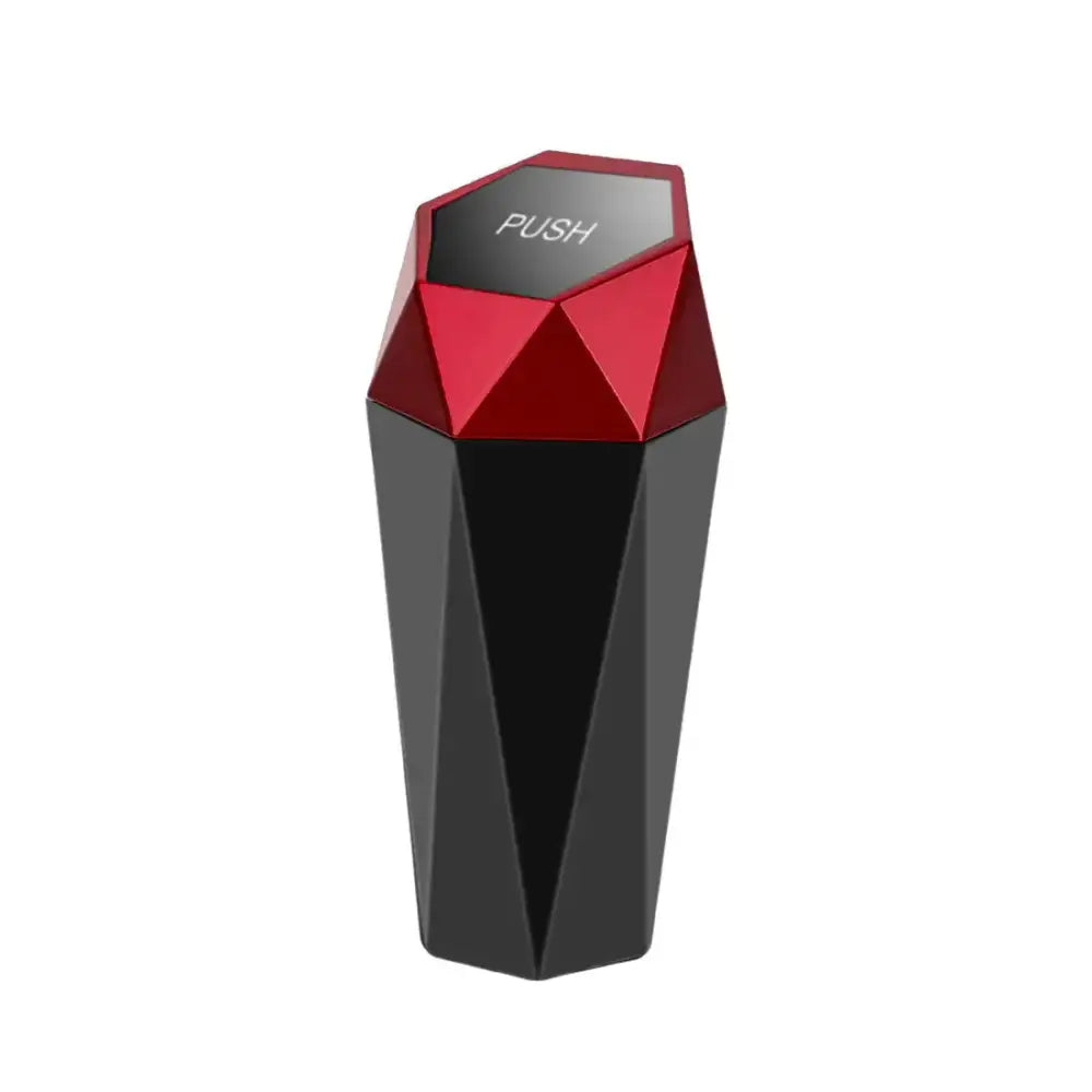 Mini Car Trash Bin with Cup Holder and Storage Box