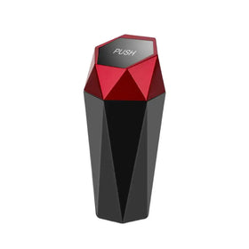Mini Car Trash Bin with Cup Holder and Storage Box