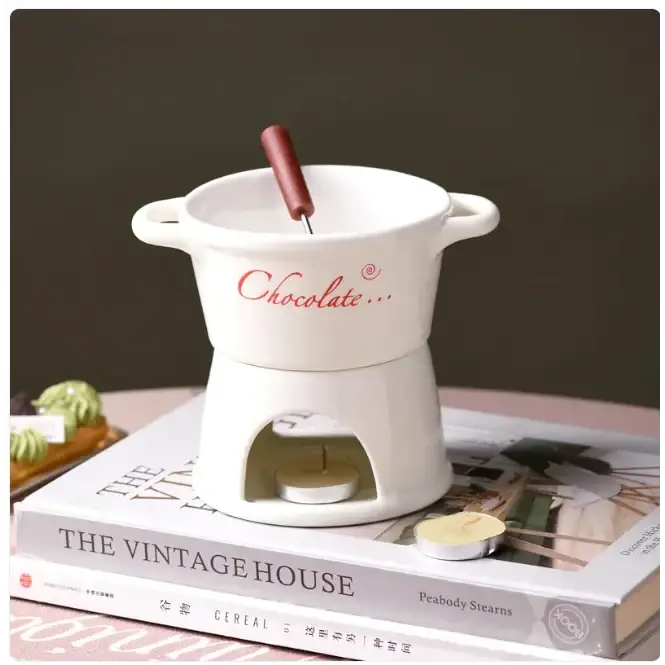 Mini Fondue Pot - Cheese & Dessert Melting Cup