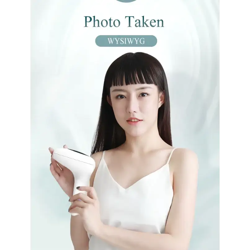 White handheld laser hair removal device