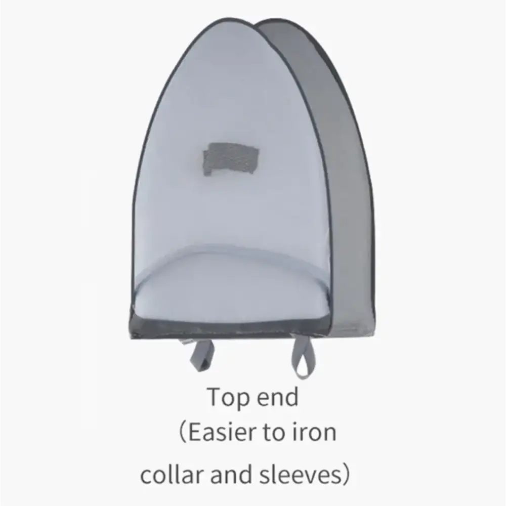 Gray mesh baby sleep sack with reinforced seams and adjustable straps for easy ironing.