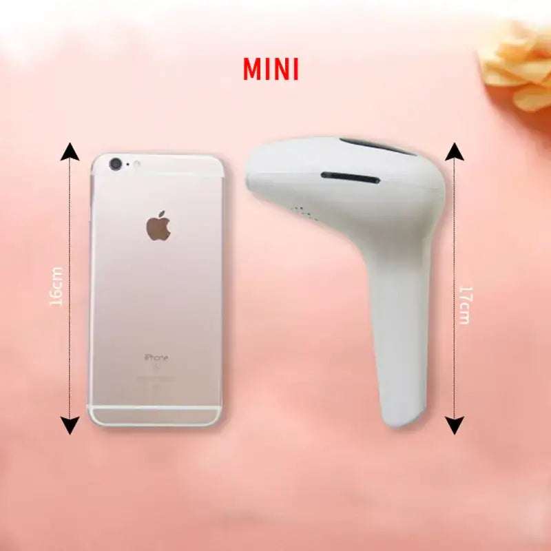 White mini handheld laser hair removal device