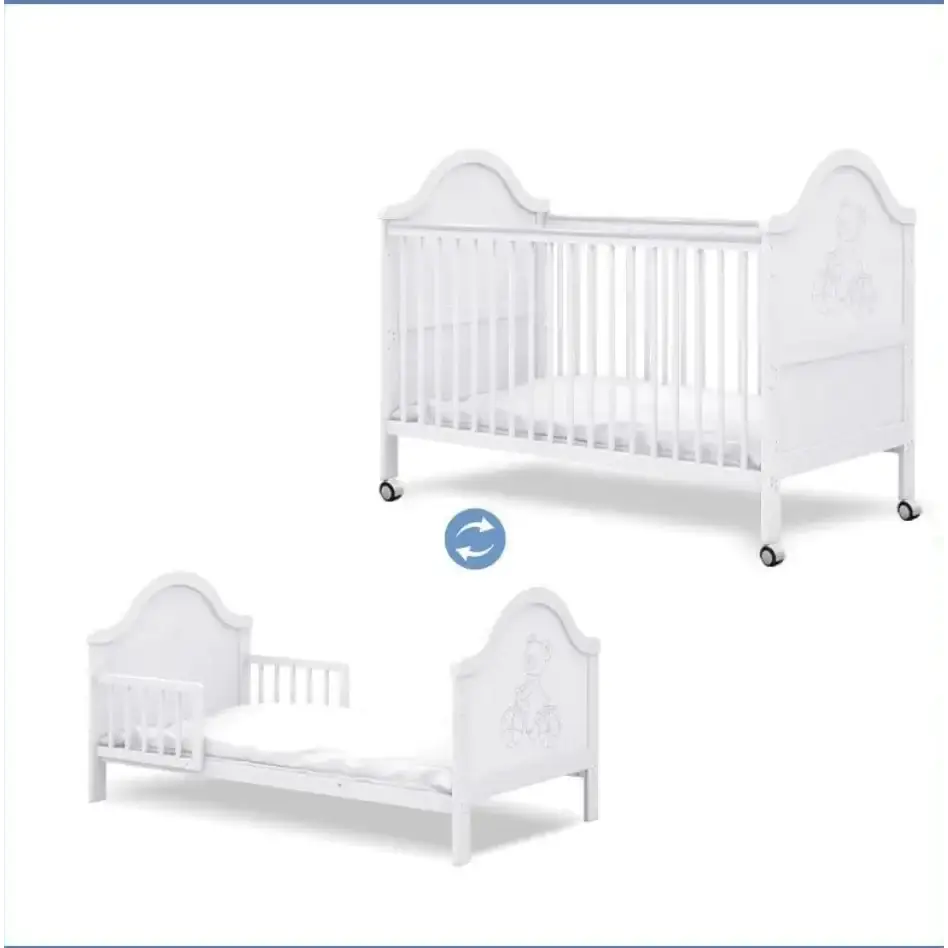 Multi-Function Pine Baby Bed