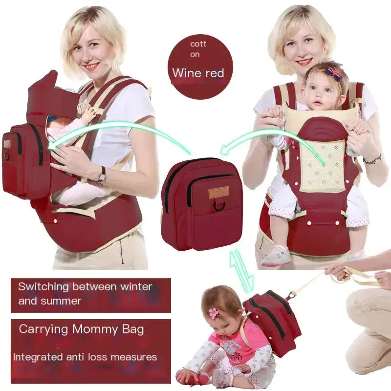 Multi-Functional Baby Carrier and Waist Stool