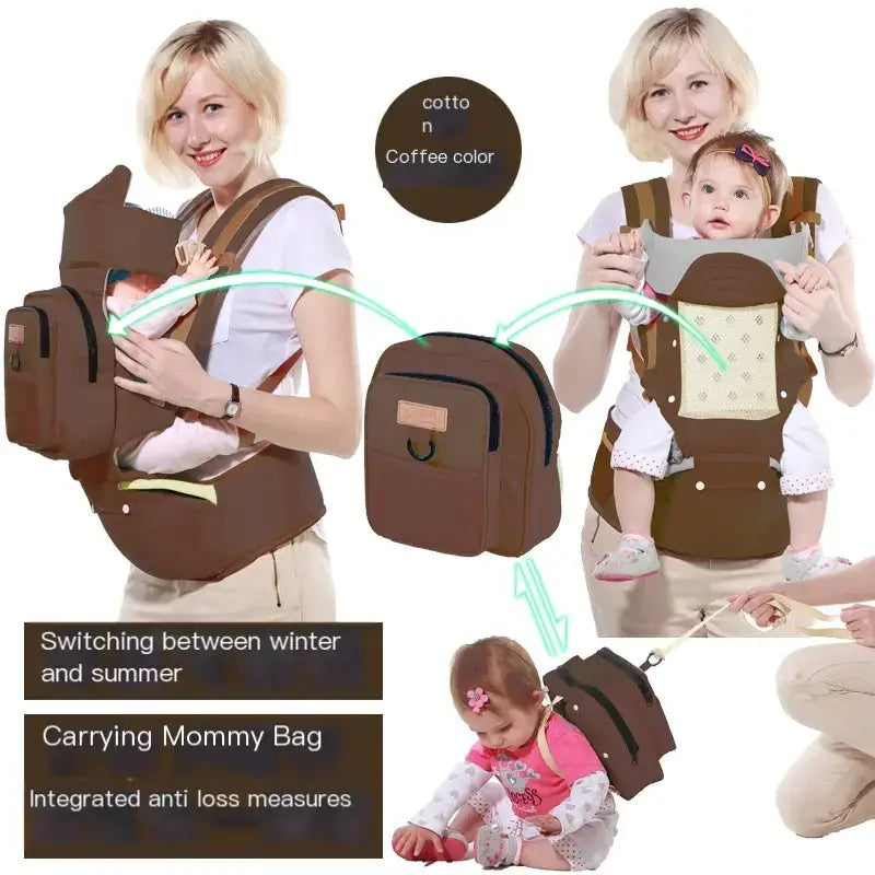 Multi-Functional Baby Carrier and Waist Stool