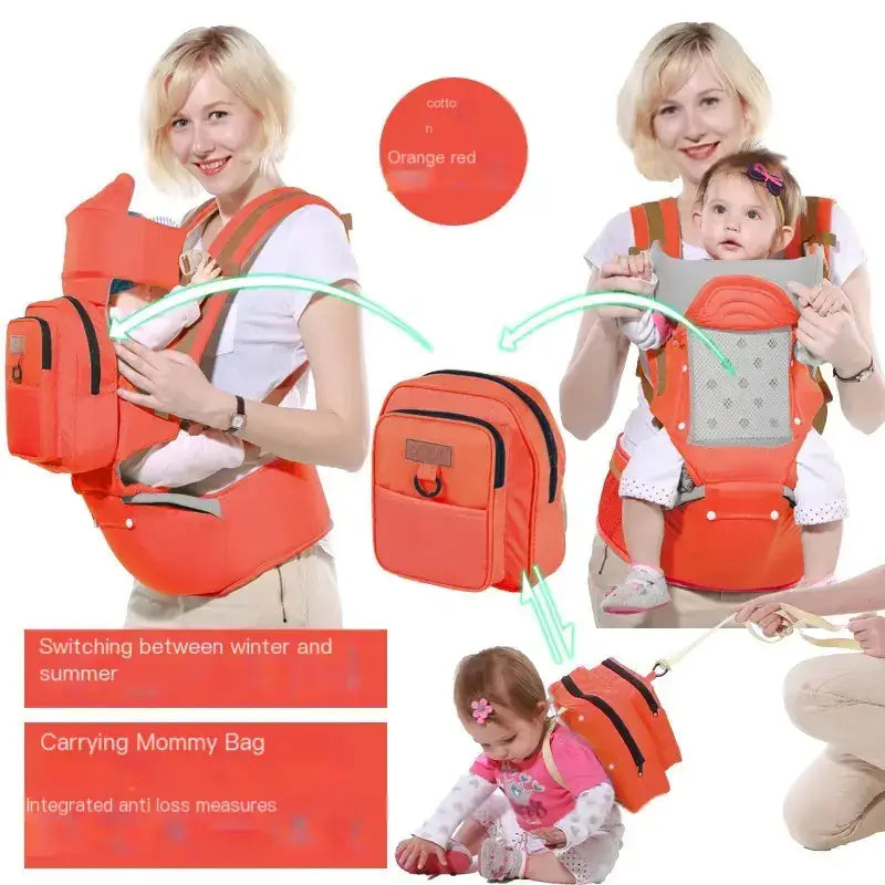Multi-Functional Baby Carrier and Waist Stool