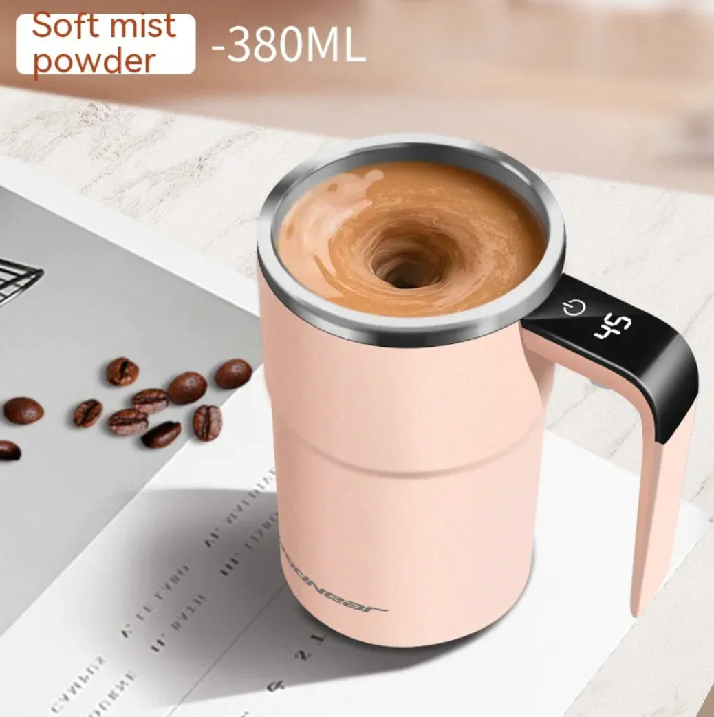 Self-Stirring Magnetic Coffee Mug