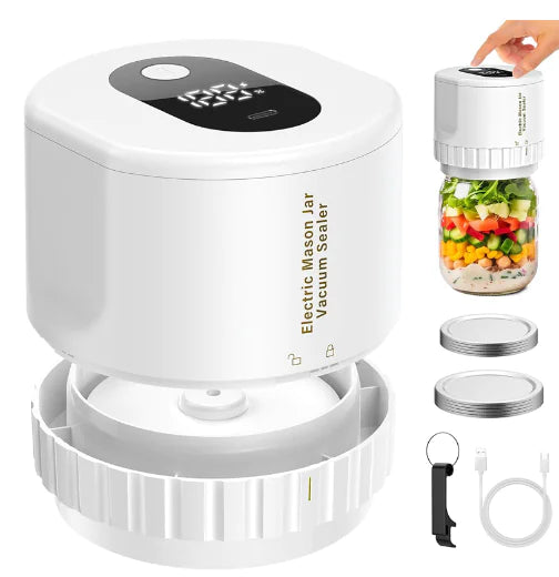 Mason Jar Vacuum Sealer - Electric Food Sealing Machine