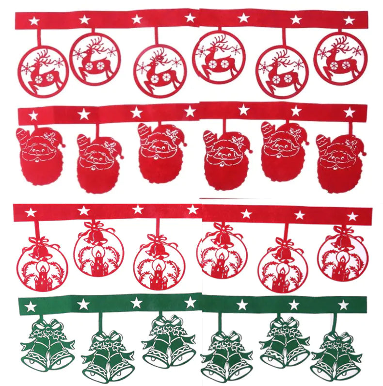 Christmas Triangle Banner Decoration with Letters - Joomcy