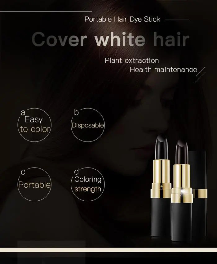 Lai Mei 3.8g Hair Dye Stick for Quick Gray Coverage - Joomcy
