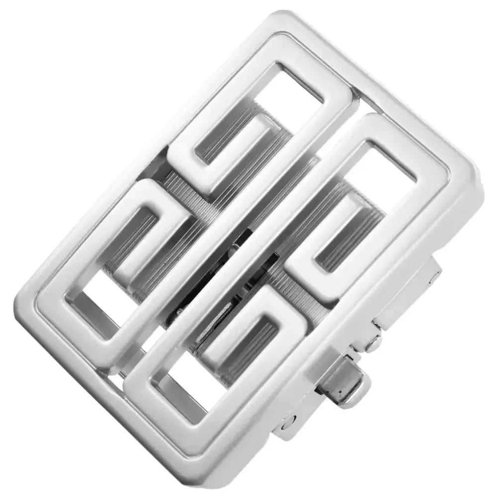 White plastic toaster element with a rectangular, grid-like design featuring multiple heating coils.