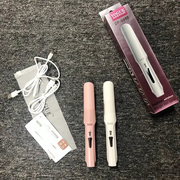 New USB Hair Straightener and Curling Iron Combo