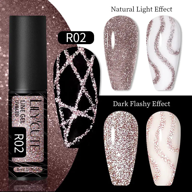 Reflective Spider Gel for Nail Art and UV Gel