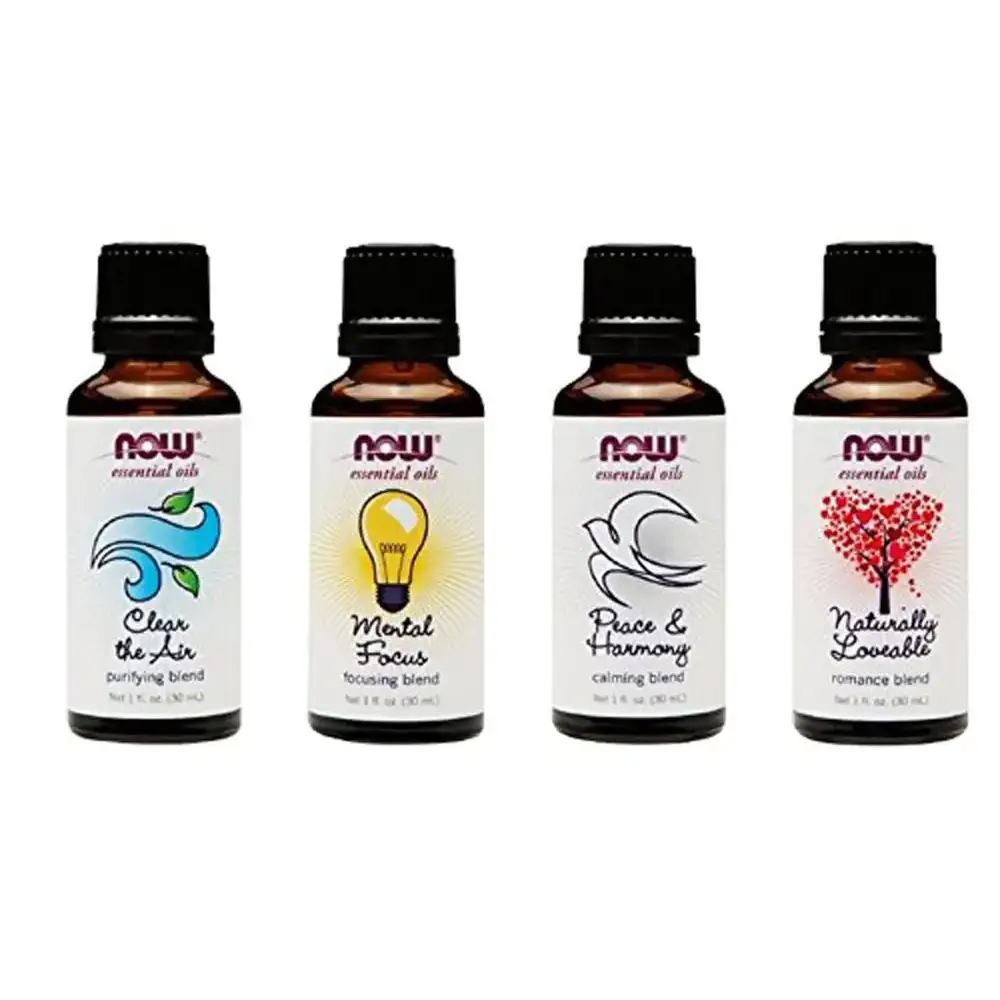 Now Foods 4-Pack Variety of Essential Oils Mood Lifting Blend 1 Ounce