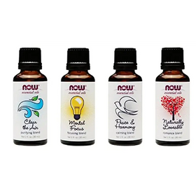 Now Foods 4-Pack Variety of Essential Oils Mood Lifting Blend 1 Ounce