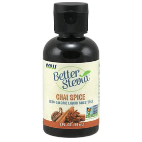 NOW Foods BetterStevia Chai Spice Zero-Calorie Liquid Sweetener Keto Friendly Suitable for Diabetics No Erythritol 2-Ounce