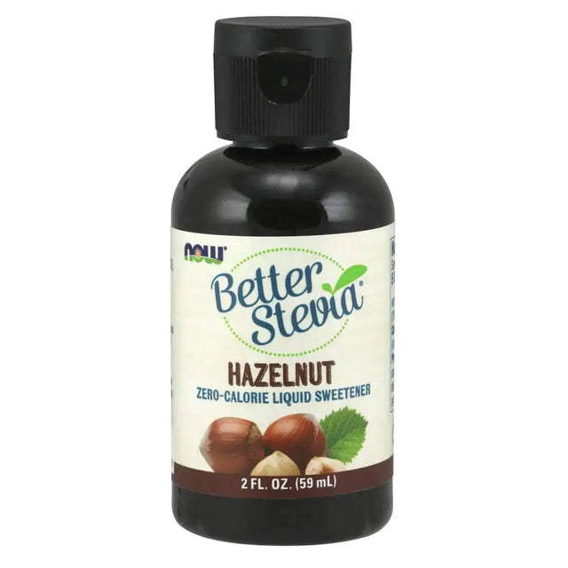 NOW Foods BetterStevia Liquid Hazelnut 2 Fluid Ounce
