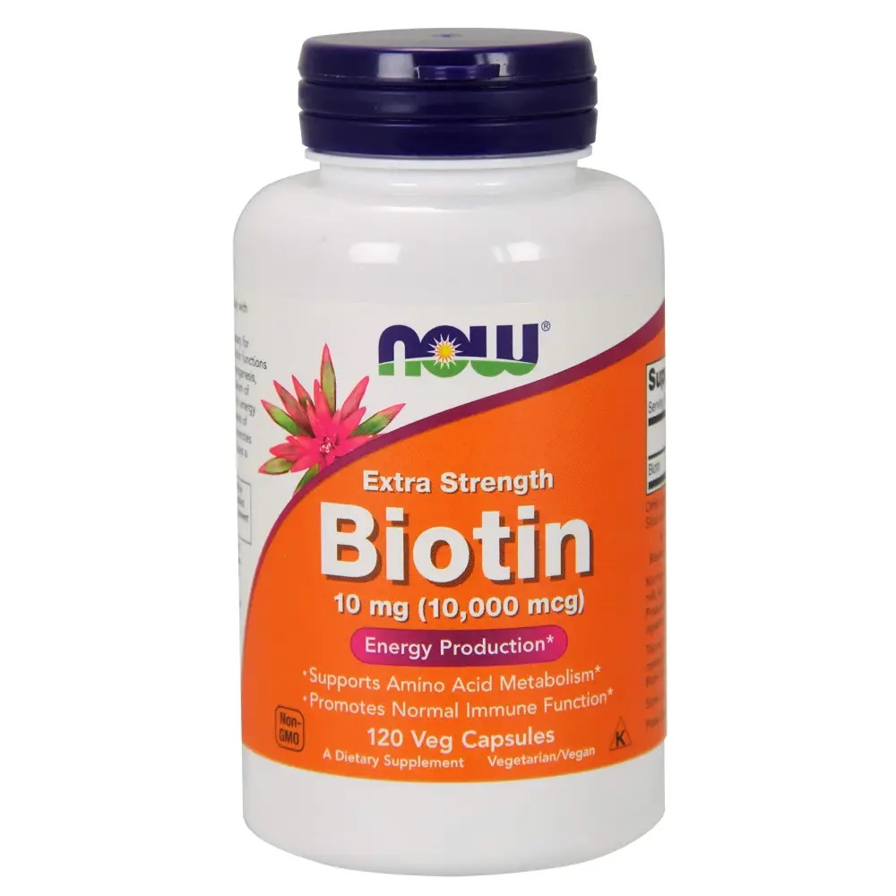 NOW Foods Biotin 10 mg Extra Strength 120 Vcaps