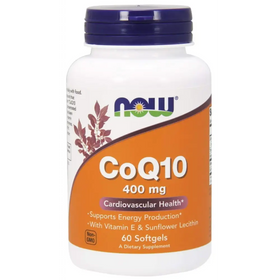 Now Foods CoQ10 400 mg 60 Softgels
