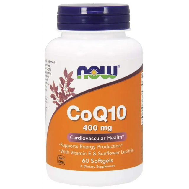 Now Foods CoQ10 400 mg 60 Softgels
