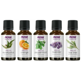 Now Foods Essential Oil 5-Pack Variety Sampler 1 Ounce