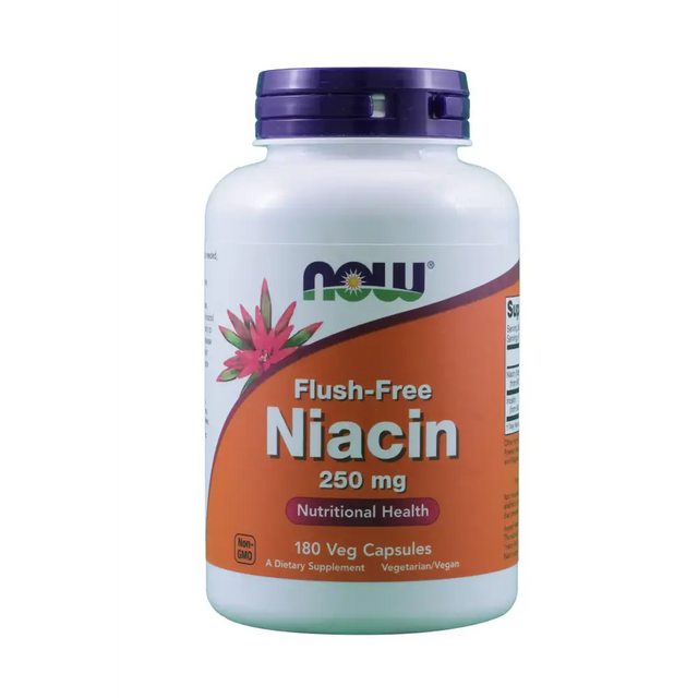 Now Foods Flush-Free Niacin 250 mg 180 Vcaps