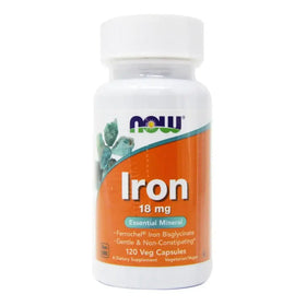 Now Foods Iron Ferrochel(r) 120 Vcaps 18 mg(Pack of 2)