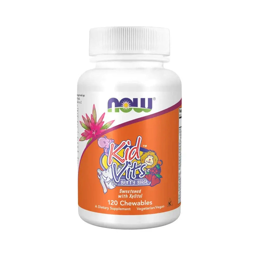NOW Foods Kid Vits Berry Lemonade 120 Chewable Tablet