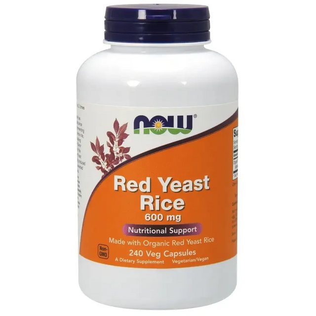 NOW Foods Red Yeast Rice 600 mg 240 Count (Pack of 1)