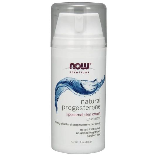 NOW Foods Solutions Natural Progesterone Cream Scent Free - 3 oz
