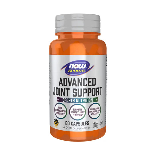NOW Foods Sports Nutrition Advanced Joint Support Glucosamine Hyaluronic Acid ApresFlex 60 Capsules