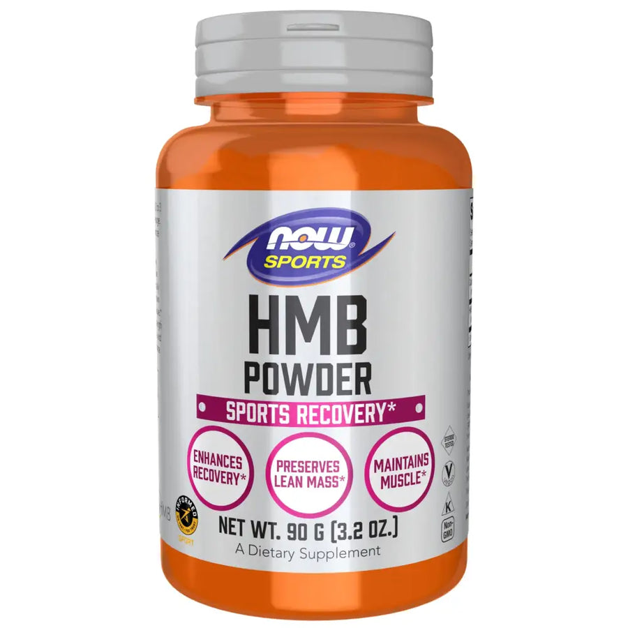 NOW Foods Sports Nutrition HMB (β-Hydroxy β-Methylbutyrate)Powder Sports Recovery* 90 Grams