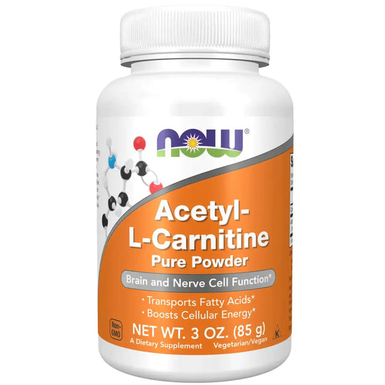 NOW Foods Supplements ALC (Acetyl-L-Carnitine) Powder Brain and Nerve Cell Function* 3-Ounce