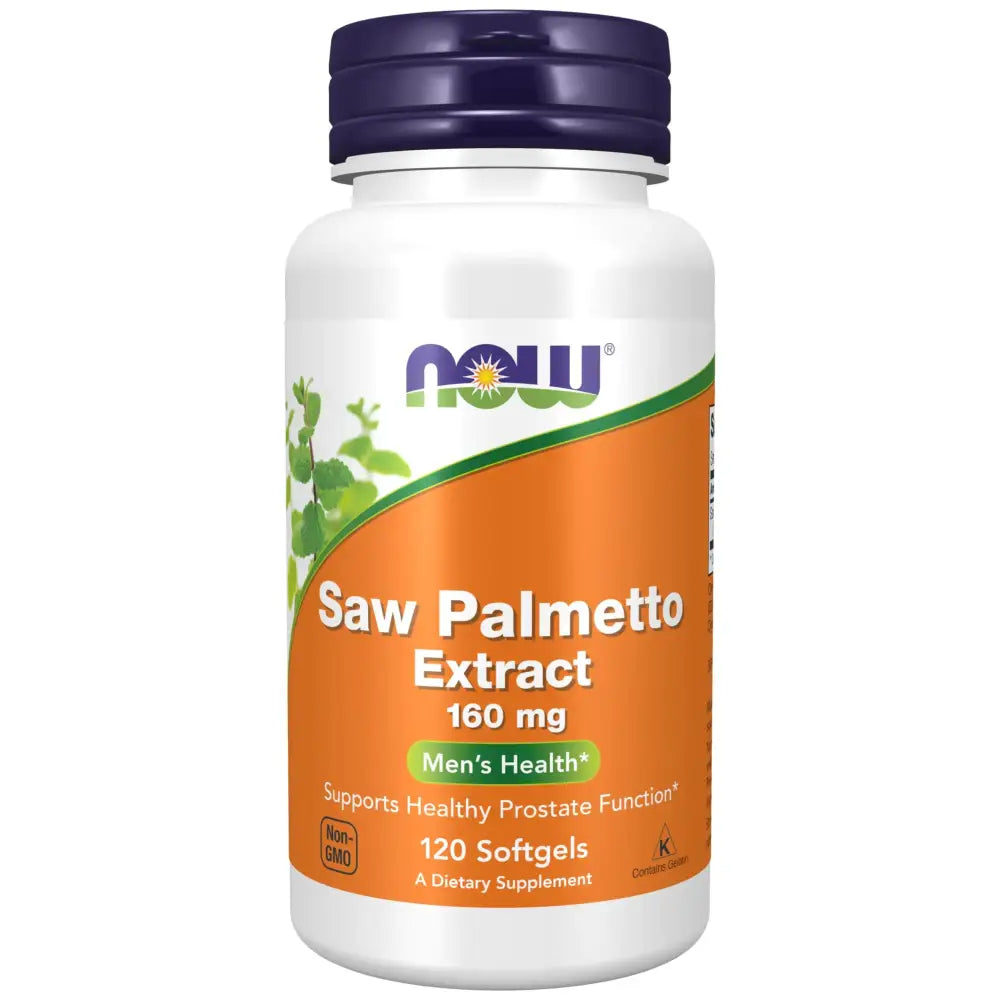 NOW Foods Supplements Saw Palmetto Extract (Serenoa repens) 160 mg Mens Health* 120 Softgels