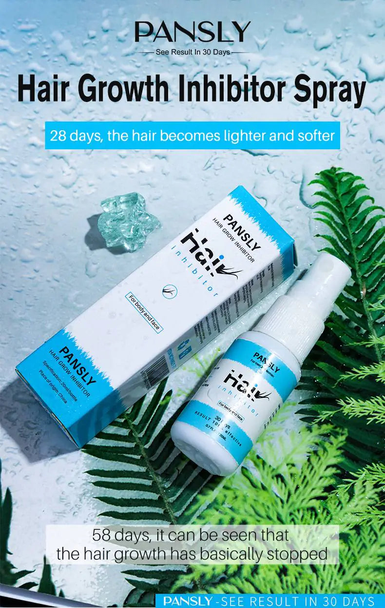 Painless Hair Removal Spray for Face, Arms, and Legs